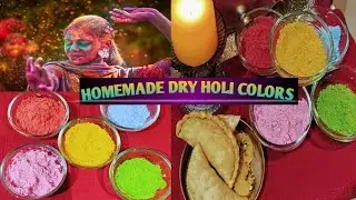 SkinFriendly Homemade Dry Holi Colors||Organic Holi Colors||Quick steps for making Gulal at Home||