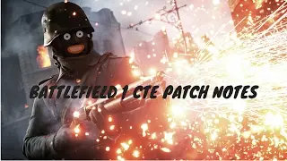 Battlefield 1 CTE Patch Notes