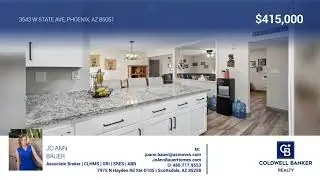 Updated 4 bed 3 bath in Phoenix $415,000