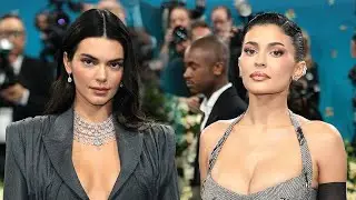 Kendall and Kylie Jenner Hit the 2025 Met Gala in Suit Couture