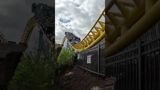 Do you prefer the old or new restraints? | Skyrush at HersheyPark #shorts