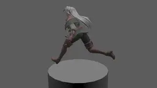 AZRI run cycle animation