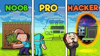 Invisible HIDDEN House! (Noob vs Pro vs Hacker)