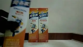 Scott's Cod Liver Oil Emulsion, Orange Flavor, Vitamin A + D + Calcium