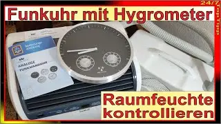 ALDI Angebot Funkuhr mit Hygrometer [ feuchte Raumluft kontrollieren ] Innenraum entfeuchten