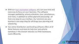 Tour Booking Software