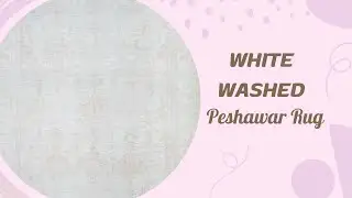 Washed out and Distressed Peshawar Rug