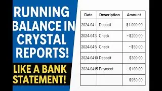 Running Balance in Crystal Reports | Programming Concepts
