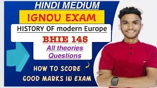 BHIE 145 आधुनिक यूरोप का इतिहास | IMPORTANT QUESTIONS| IGNOU DU EXAM IGNOU WALA
