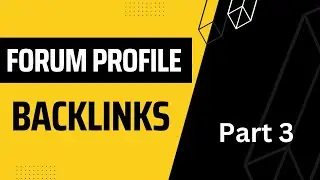 How to make Forum Profile  Backlinks part 3 | Profile link building | Create Forum Profile  Backlink