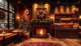 Instrumental Christmas Music With Fireplace 🔥 Relaxing Christmas Music 🎄 Soothing Christmas Ambience