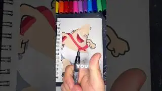 Рисуем мистера Круппа и превращаем его в Капитана Подштанника маркерами Posca! #posca #art