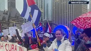 Cuban Canadians March in Toronto on November 14