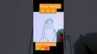 Praying hands drawing/how to draw praying hands #shorts