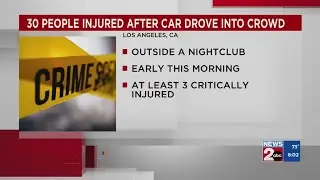 30 people injured after car drives into crowd in Los Angeles