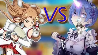 ASUNA SWORD ART| vs REM RE:ZERO|| MUGEN||
