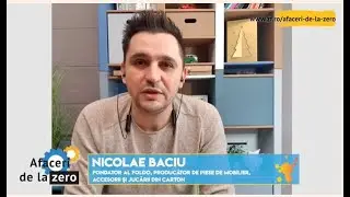 Afaceri de la zero. Nicolae Baciu creează mobilier şi decoraţiuni din carton 100% reciclabil