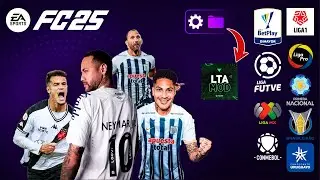 ✅HOW TO GET ALL SOUTH AMERICAN LEAGUES ON FC25 (LTA MOD) | Step-by-step tutorial