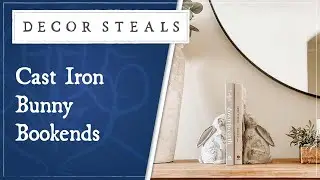 Decor Steals' Cast Iron Bunny Bookends