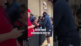 James Harden signed for everyone❤️💙