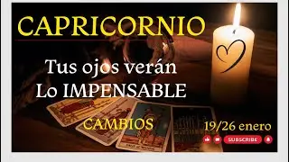 Capricornio ♑🔥 Tus ojos ver&aacute;n lo impensable 😱 un cambio radical porque eres INSUSTITUIBLE ❤️