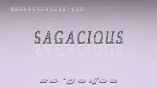sagacious - pronunciation in British English (three voices / accents)