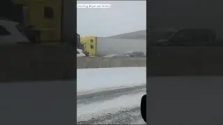 Massive vehicle pileup seen on Ohio turnpike leaving at least one dead during blizzard