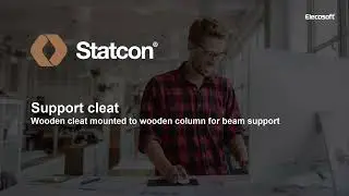 Support Cleat &ndash; Wooden Cleat Mounted to Wooden Column for Beam Support