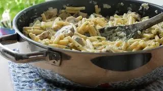 One Pot Pasta mit Pilzen (Rezept) || One Pot Pasta with Mushrooms (Recipe) || [ENG SUBS]