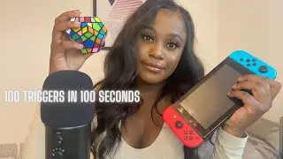 [ASMR] 100 TRIGGERS IN 100 SECONDS 🔥