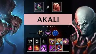 Akali Top vs Vladimir - EUW Master Patch 25.17