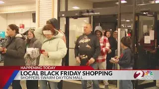 Shoppers swarm Dayton Mall for Black Friday
