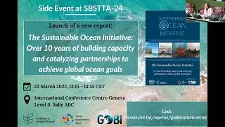 SBSTTA-24 Side Event: Launch of an Impact Study on the Sustainable Ocean Initiative