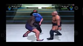 Wwe vs wge ( kalu vs rikishi ) first blood #wwe #smackdowngame #wwesmackdown #game #wwewrestler