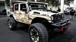 Custom Lifted Jeep Wrangler - Camouflage Wrap - J-Star Auto Group - 2017 LA Auto Show
