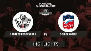 DEL2: Eisbären Regensburg vs. Selber Wölfe I Highlights - Spiel 1 | SDTV Eishockey