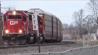 pair of CP SD60 standard cabs at Kendallville Indiana on the NYC