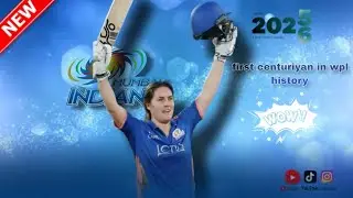 First century in wpl match in history... mumbai indians player #natlisciver brunt 