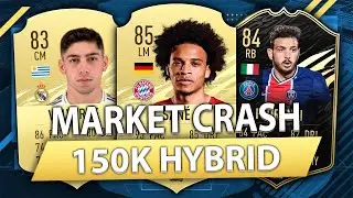150K MARKET CRASH HYBRID! FIFA 21 SQUAD BUILDER