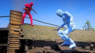 NPC Euphoria Physics! - RED DEAD REDEMPTION 2   NPC Wars #34