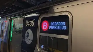 MTA NYC Subway: R211 (B) Train Full Ride from Brighton Beach - Bedford Park Blvd