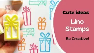 Linocut Stamps | Cute stamp making ideas | Linocut printmaking