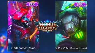 Grock | Codename: Rhino Skin VS V.E.N.O.M. Monitor Lizard Skin | Mobile Legends Bang Bang