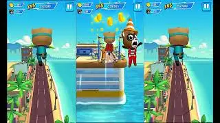 Cool FullScreen Game - Talking Tom Hero Dash Normal VS Reverse Gameplay Long Play HD.