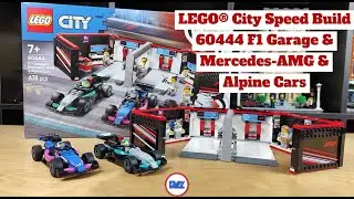 LEGO&reg; Speed Build: City 60444 F1 Garage & Mercedes-AMG & Alpine Cars