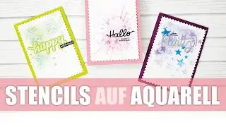 Stencil AUF Aquarell (für Create a smile)