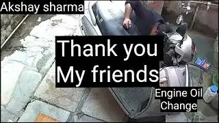 Suzuki access BS4 engine oil change full video