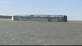 Golden Ray cargo shop soon to be cut into pieces, removed from St. Simons Sound