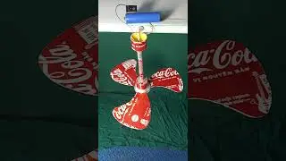 I turned a coca-cola can into a mini ceiling fan