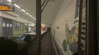 U-Bahn Berlin - F&uuml;hrerstandsmitfahrt auf der U6 von Afrikanische Stra&szlig;e bis Kurt-Schumacher-Platz